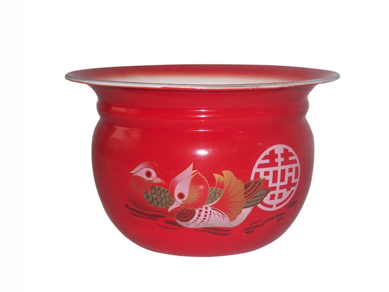 柿紅痰盂